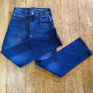 Gap Kids Straight Leg Jeans Boys  Size 14 Denim Blue Jean Relaxed Fit